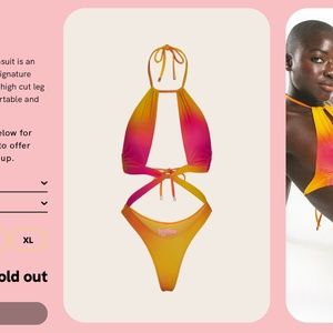 Kylie Swim Caicos Swimsuit XS